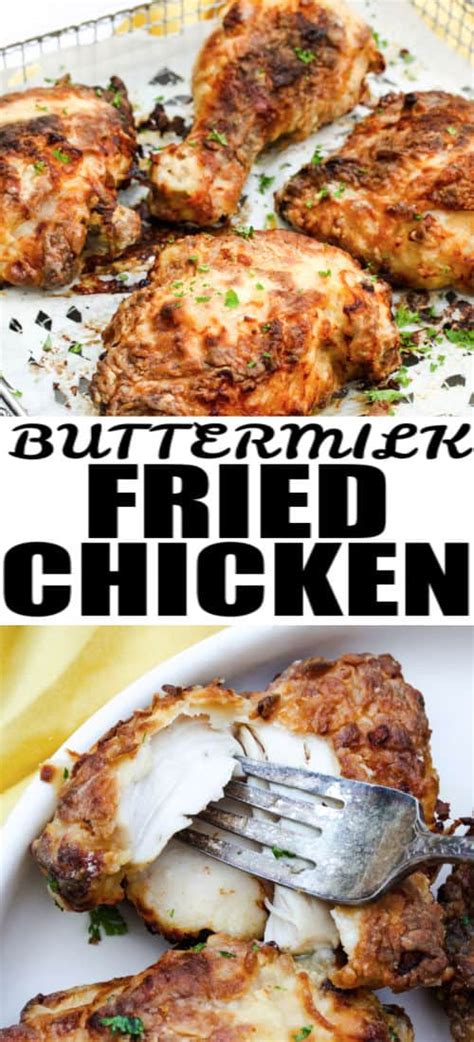 Air Fryer Buttermilk Fried Chicken [Crispy!] - Our Zesty Life