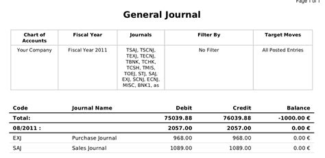 5 General Journal Templates - Free Sample Templates