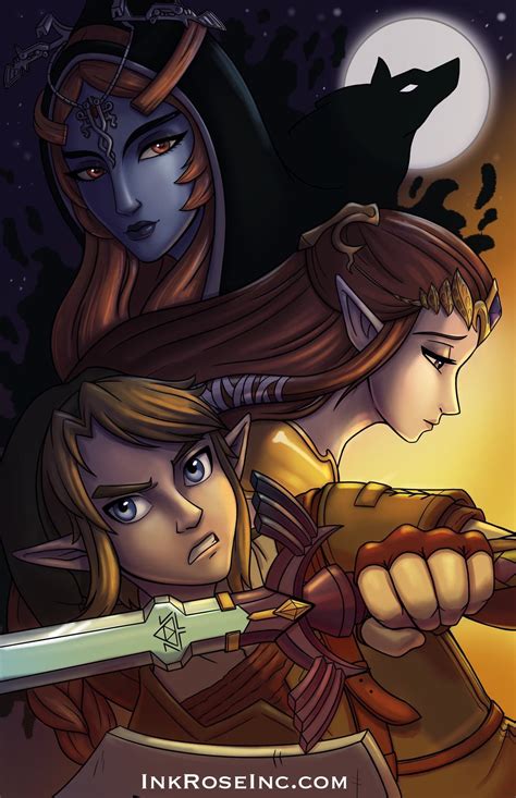 Zelda Twilight Princess Midna Link Art Print 11x17 In - Etsy