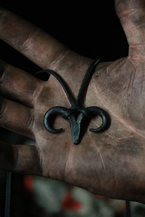 A Hand Forged Azazel/ Scapegoat Pendant . Comes Supplied With - Etsy