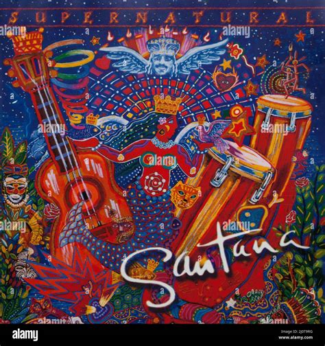 The CD Album cover to Supernatural by Santana Stock Photo - Alamy