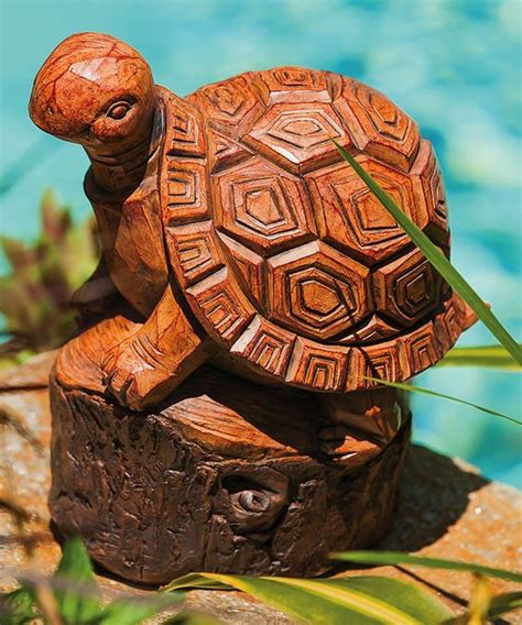 Wood Carved Turtle!!!!! | Carving, Outdoor garden statues, Whittling wood