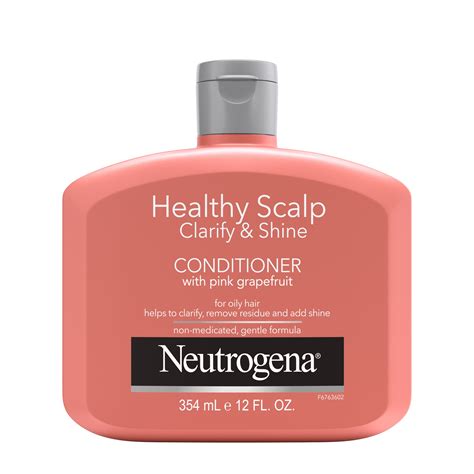 Neutrogena Exfoliating Healthy Scalp Clarify & Shine Anti-Residue Conditioner for Oily Hair, 12 ...