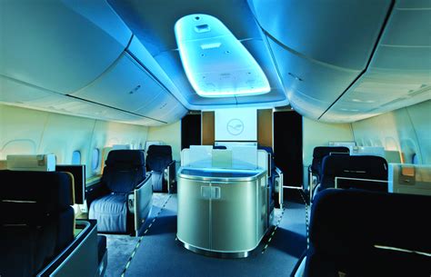 Lufthansa Boeing 747-8 Intercontinental first class cabin -photo by:... | Download Scientific ...