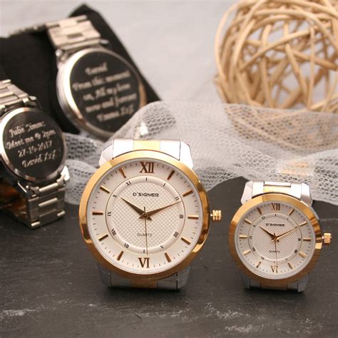 engraved his and hers wrist watches by giftsonline4u | notonthehighstreet.com