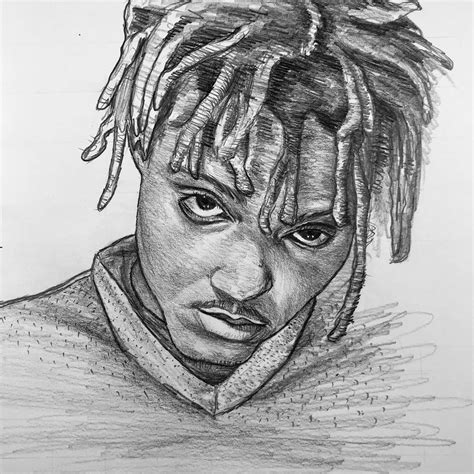 RIP @juicewrld999 . Drawing on paper . (Full step by step video on YT ...