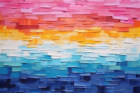 Rainbow art abstract painting. | Free Photo Illustration - rawpixel