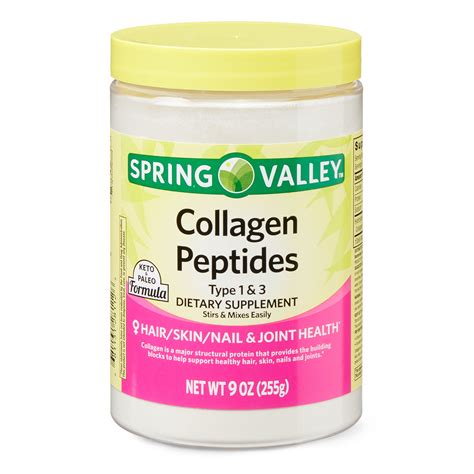 Spring Valley Collagen Peptides Powder, Type 1 & 3, 9 oz - Walmart.com ...