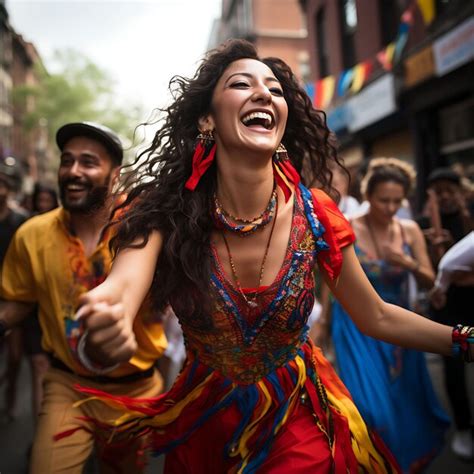 Premium AI Image | Colombian People Celebrating Their Vibrant Culture ...