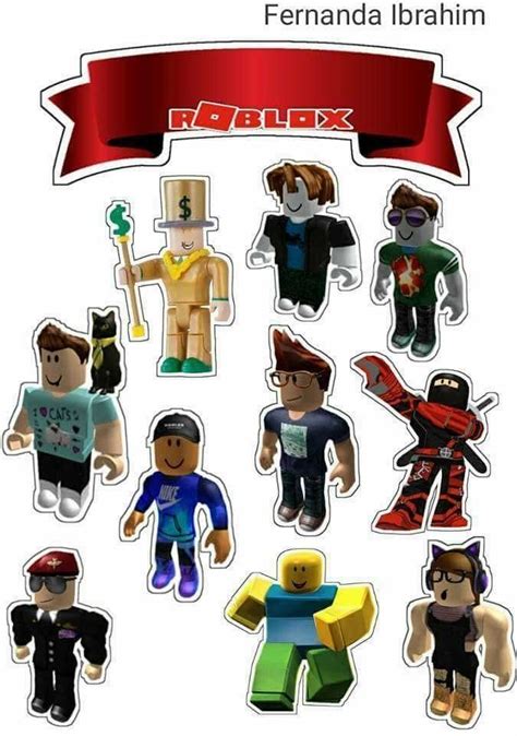 Roblox Free Printable Cake Toppers. | Roblox cake, Roblox birthday cake, Cupcake toppers free