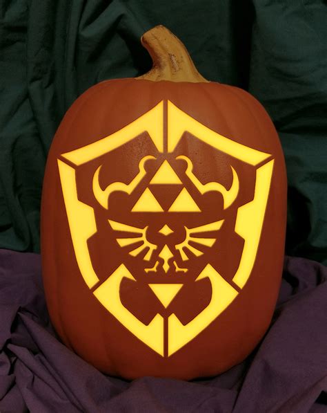 Printable Zelda Pumpkin Stencil