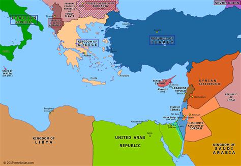 Independence of Cyprus and Malta | Historical Atlas of Eastern Mediterranean (21 September 1964 ...