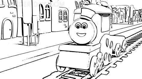 Coloriage Bob le train | Wonder-Day.com