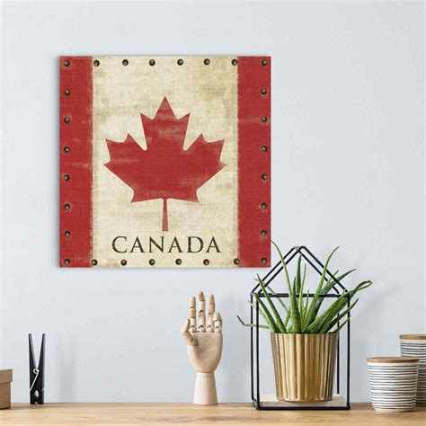 Vintage Canadian Flag Wall Art, Canvas Prints, Framed Prints, Wall ...