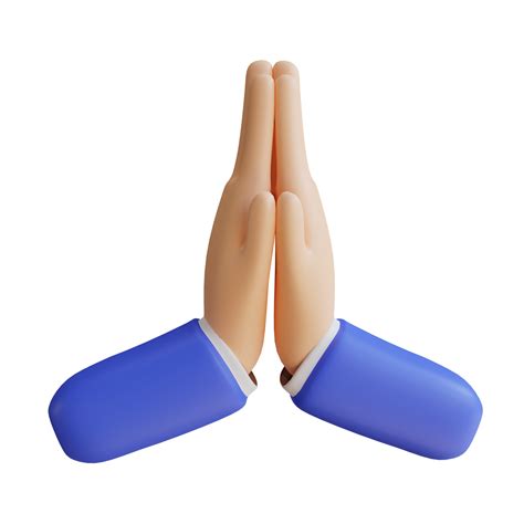 3D Namaste Hand Gesture 8854211 PNG