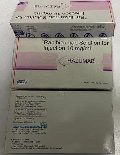 Intas Allopathic Ranibizumab Solution For Injection, Prescription at ...