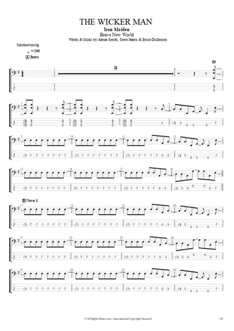 The Wicker Man Tab by Iron Maiden (Guitar Pro) - Full Score | mySongBook