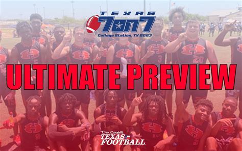 ULTIMATE PREVIEW: 2023 Texas 7-on-7 State Tournament