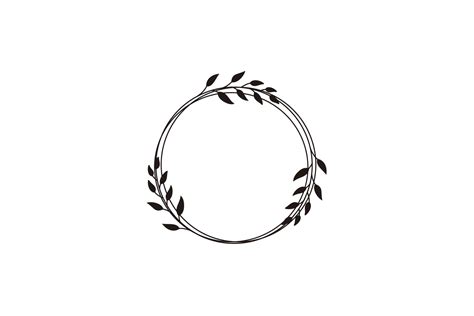 Vector Floral Circle Frame Logo Icon Grafica di sore88 · Creative Fabrica