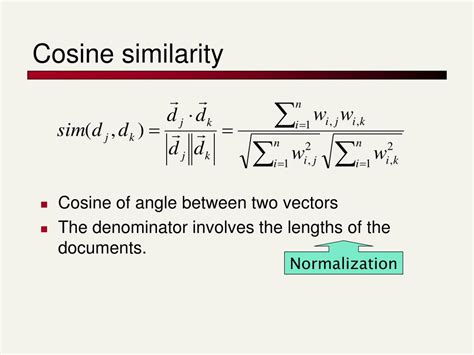 PPT - Cosine similarity PowerPoint Presentation, free download - ID:6563482