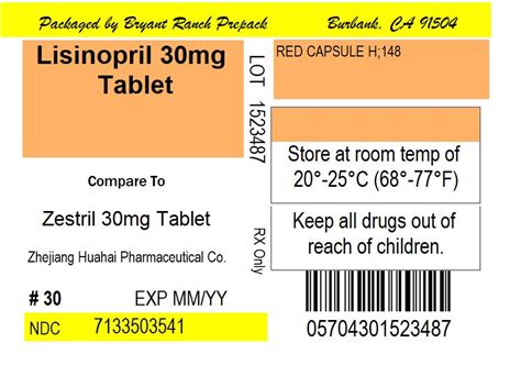 Product Images Lisinopril Photos - Packaging, Labels & Appearance