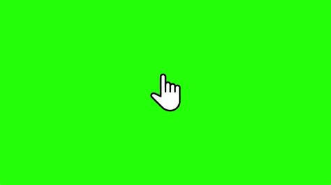 Pointer hand cursor clicking. Technology and Internet icons animation ...