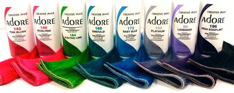 Color Swatches for New Adore Hair Dye Colors - I Kick Shins