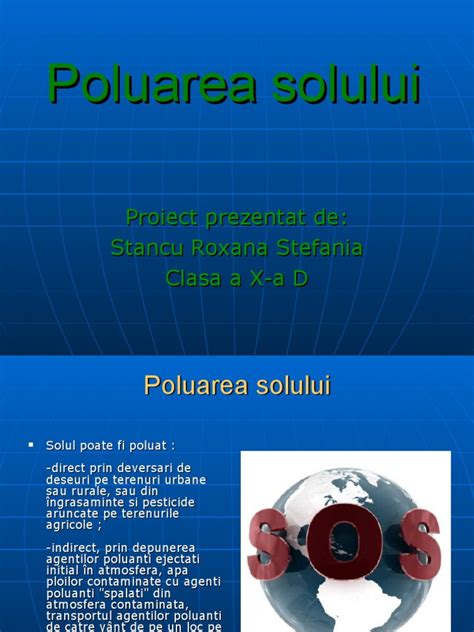 poluarea solului