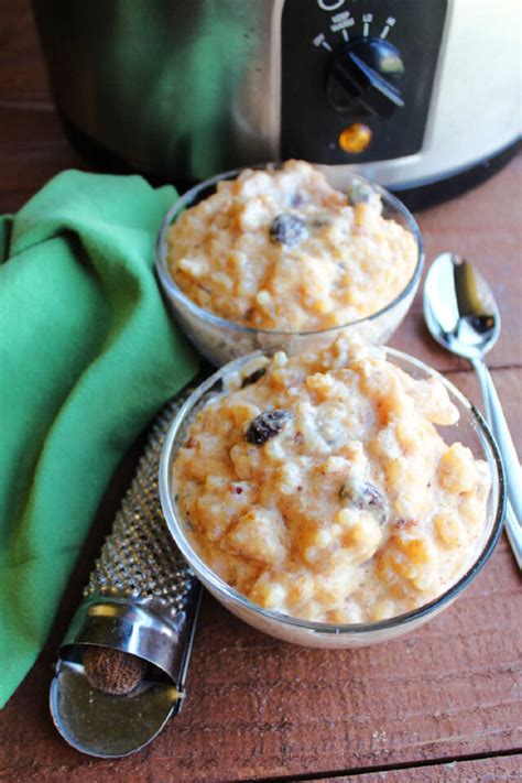 Slow Cooker Rice Pudding with Condensed Milk - Cooking With Carlee