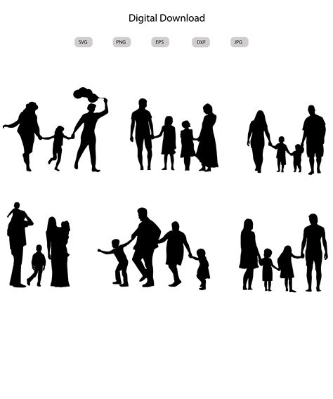 Family Svg family Silhouette Family Svg Bundle family Svg Design Family Cut File Family Clipart ...