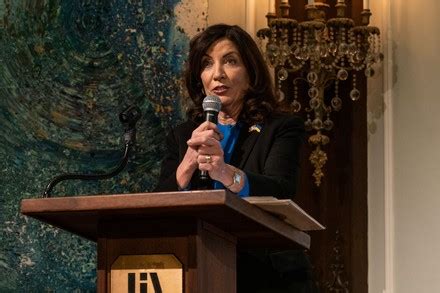 Governor Kathy Hochul Speaks Unbreakable Spirit Editorial Stock Photo ...