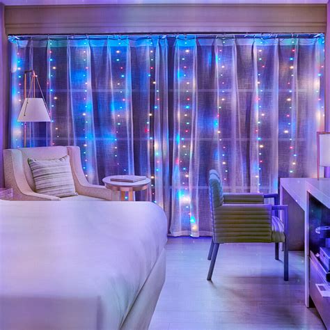 300 LED Curtain Fairy Lights USB String Light With Remote Xmas Party Wedding USA | eBay