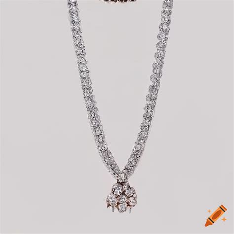 Sparkling set of gold, silver and diamond jewelry on Craiyon