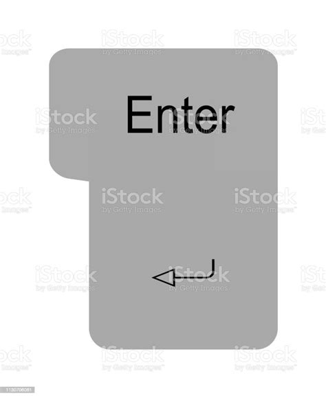 Enter Key Stock Illustration - Download Image Now - Arrow Symbol, Black ...