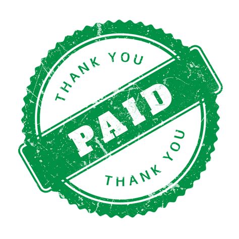 Download Paid, Rubber Stamp, Thank You. Royalty-Free Stock Illustration Image - Pixabay