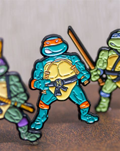 Ninja Turtles Action Figures Enamel Pins – Nostalgia Vault