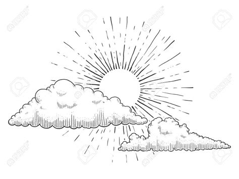 Sun And Clouds Drawing at GetDrawings | Free download