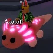 Mega Neon Axolotl Trading Value In Adopt me