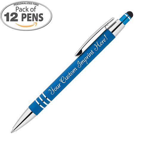 Personalized Pens - Hottie Rubberized Soft Touch Ballpoint Pen with Stylus tip is a stylish ...