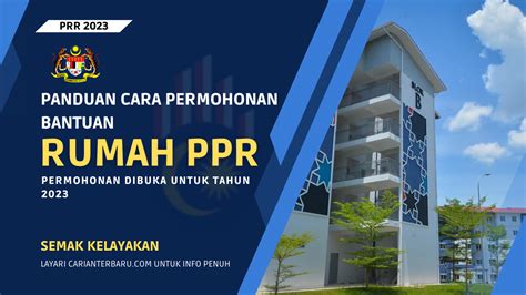 Cara Permohonan Rumah PPR Tahun 2023 - Carianterbaru