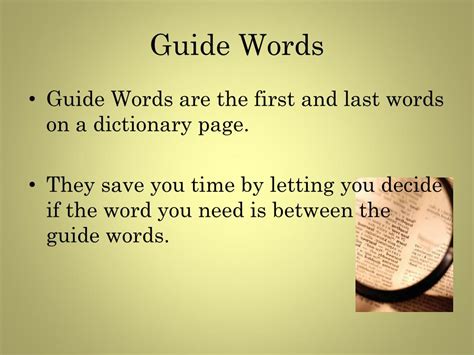 PPT - Using Guide Words PowerPoint Presentation, free download - ID:3967929