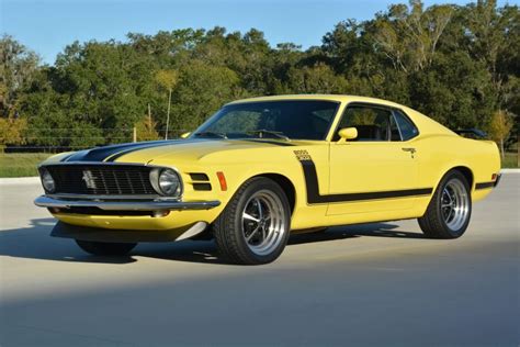 For Sale: 1970 Ford Mustang Boss 302 (yellow, modified, 302ci V8, 5-speed) — StangBangers