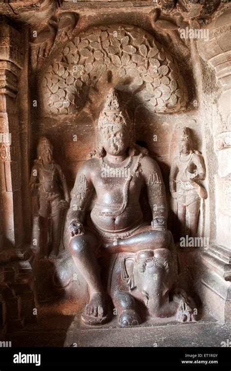 Statue of lord indra in ellora jain cave at indra sabha ; Aurangabad Stock Photo, Royalty Free ...