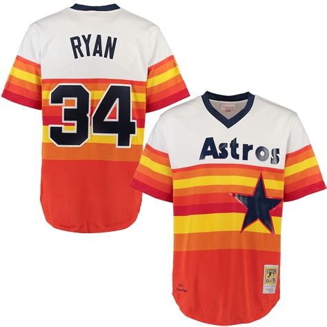 Mitchell & Ness Nolan Ryan Houston Astros White Throwback Authentic Jersey