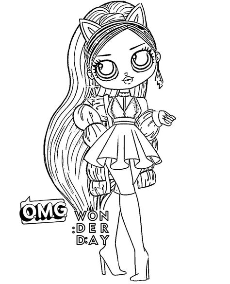 Lol Omg Dolls Printable Coloring Pages