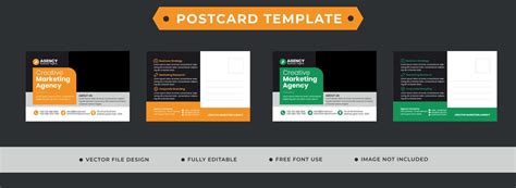 Corporate Business Postcard Template Design 12666650 Vector Art at Vecteezy