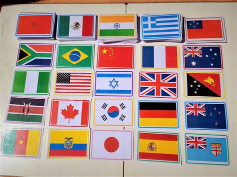 World Flags Educational Flashcards Printable Flashcar - vrogue.co