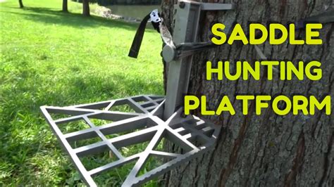 Tethrd Predator Platform Setup - Tree Saddle Hunting - TREE SADDLE PLATFORM - YouTube