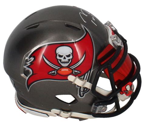 Tom Brady Autographed Buccaneers Speed Mini Helmet w/ Visor Fanatics ...