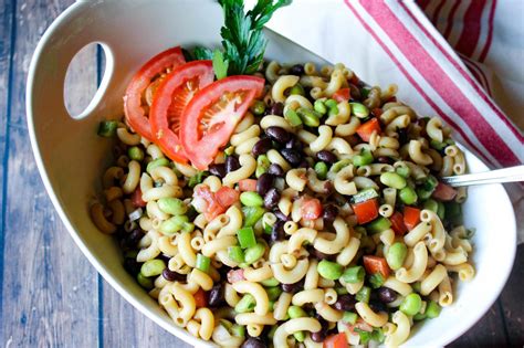 Edamame Pasta Salad Recipe | Just A Pinch Recipes